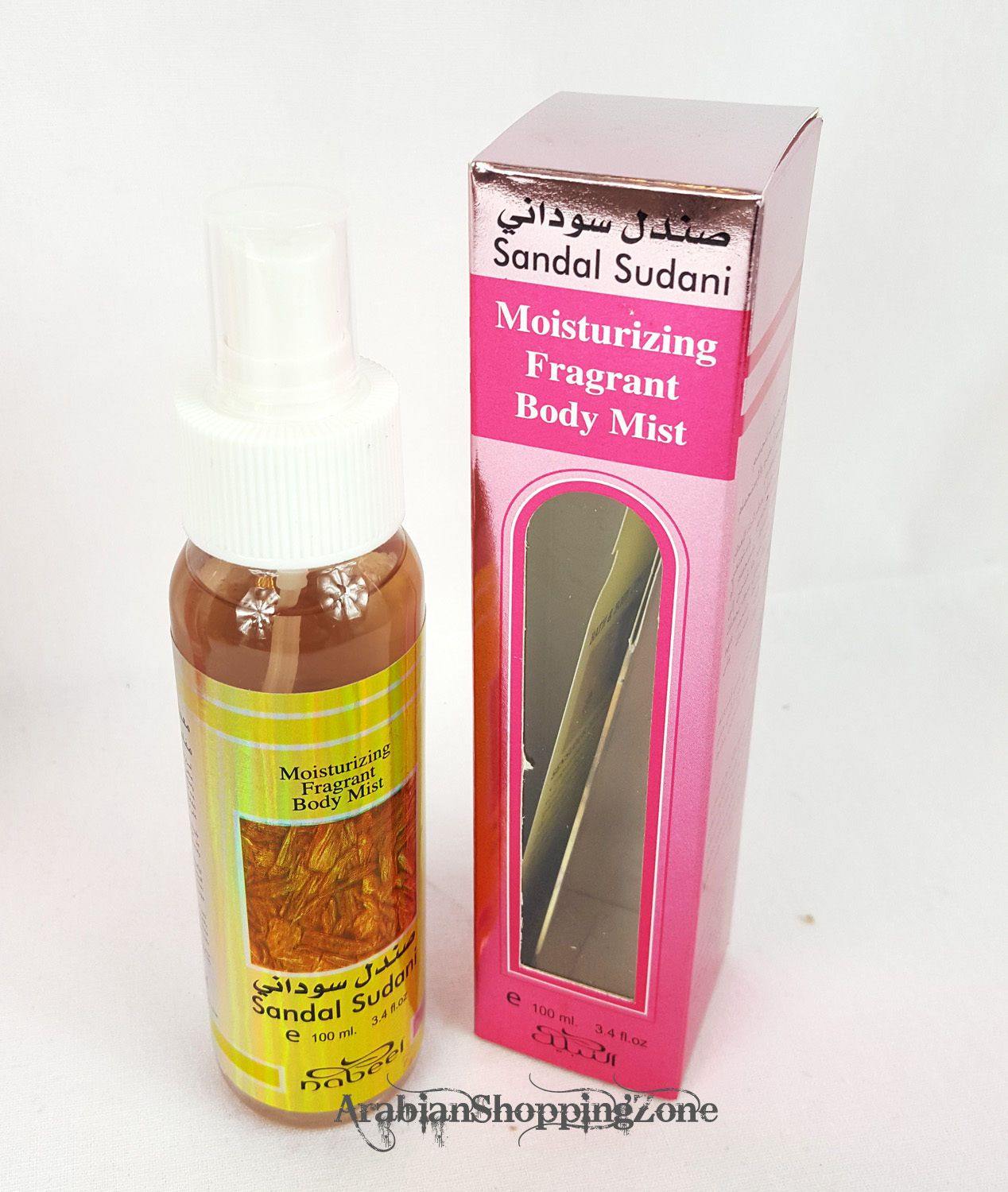 NEW NABEEL BODY MIST 100ML SANDAL SUDANI / MUSK - Arabian Shopping Zone