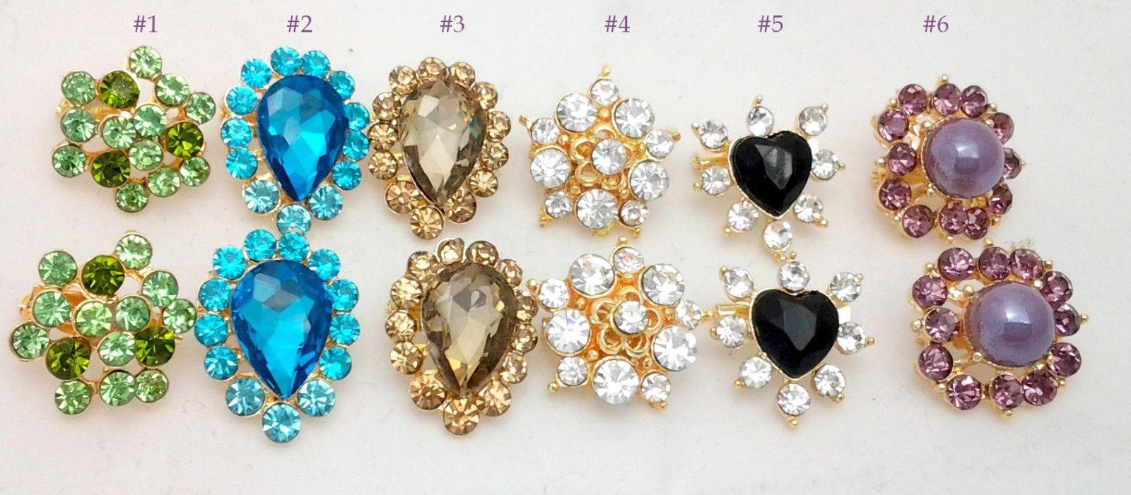 New Islamic Beautiful Brooch Hijab Scarf Hat SaftyPin Rhinestones 1.5-2cm - Arabian Shopping Zone