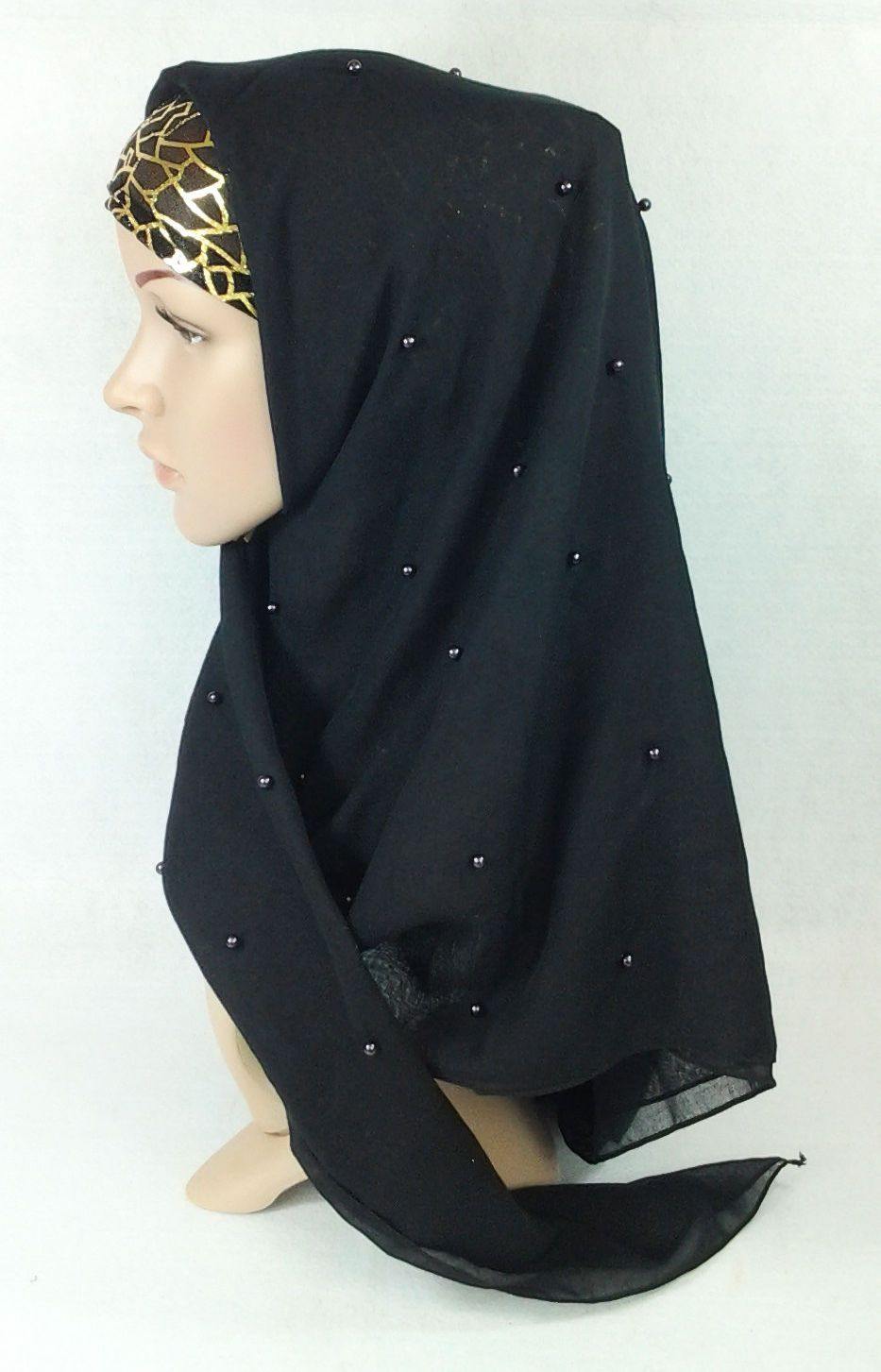 NEW Square 43" Women's Muslim Scarves Cotton Voile Shawl Wrap Hijab - Arabian Shopping Zone