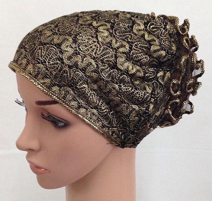 High Quality Double-Lace Flower UnderHijab Muslim Hijab Caps Islamic Underscarf - Arabian Shopping Zone