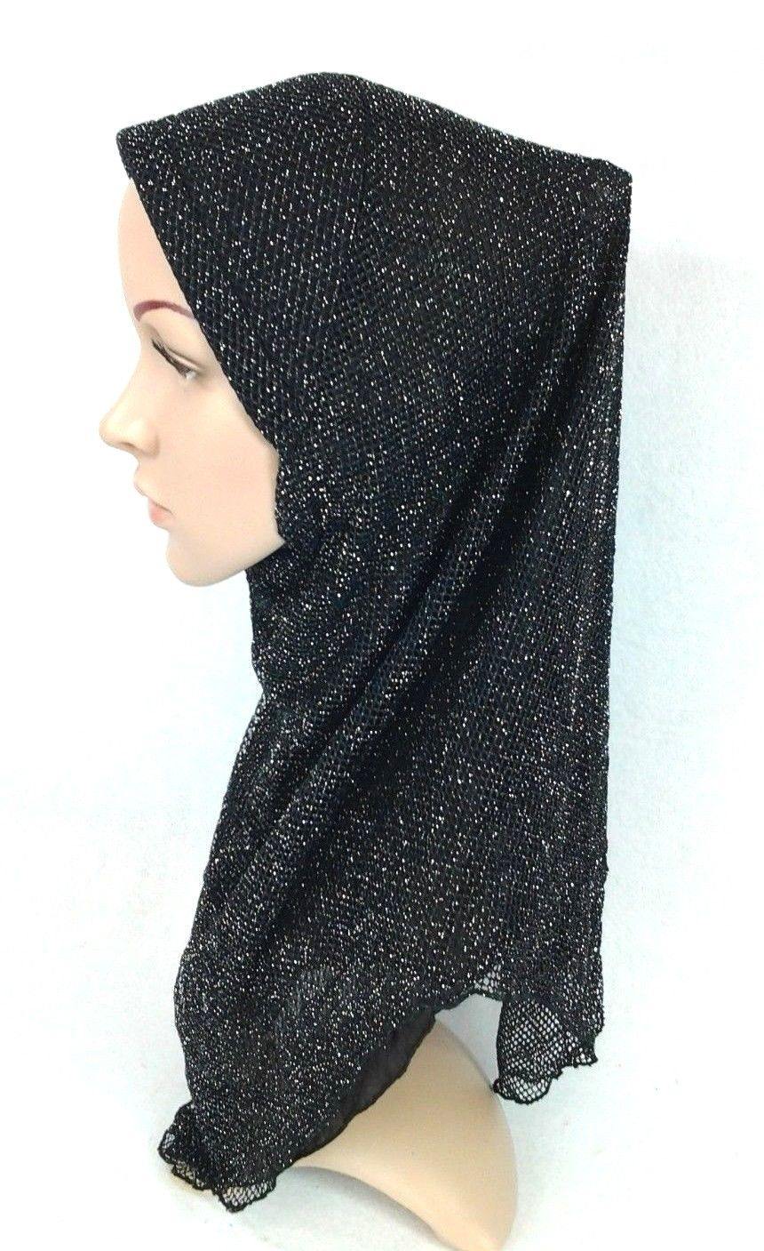 Muslim Hijab Islamic Soft Mesh Hijab/MaxiScarf/ Wrap/Shawl/Slip-on - Arabian Shopping Zone