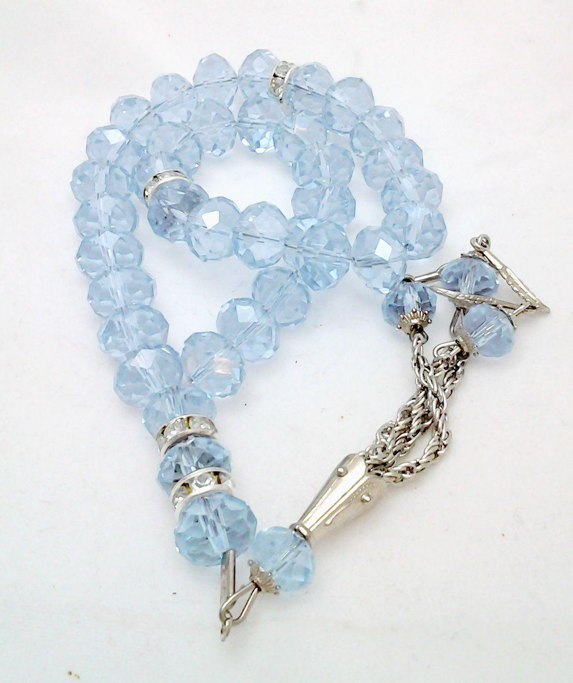 Salah 10mm Shiny Colorful Crystal Prayer Beads 33 Mesbaha - Arabian Shopping Zone