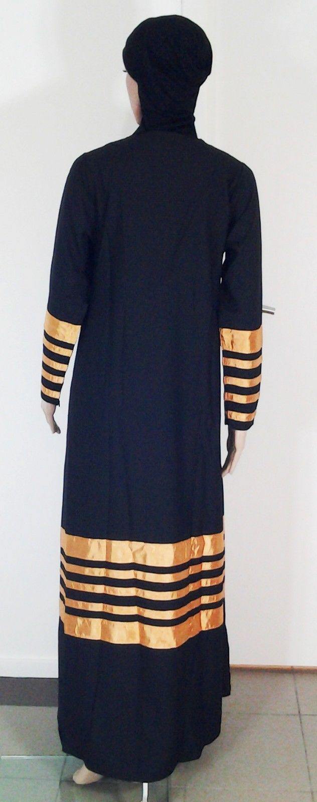 Linen Kaftan Women Islamic Abaya Jilbab Long Sleeve HSZ10050 (Size S) - Arabian Shopping Zone