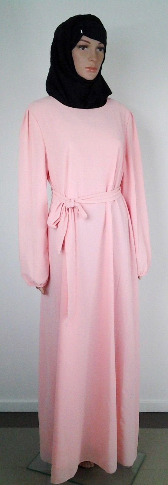 Chiffon Kaftan Islamic Abaya Jilbab Long Sleeve HSZ2001 (US14/16EU44/46UK18/20) - Arabian Shopping Zone