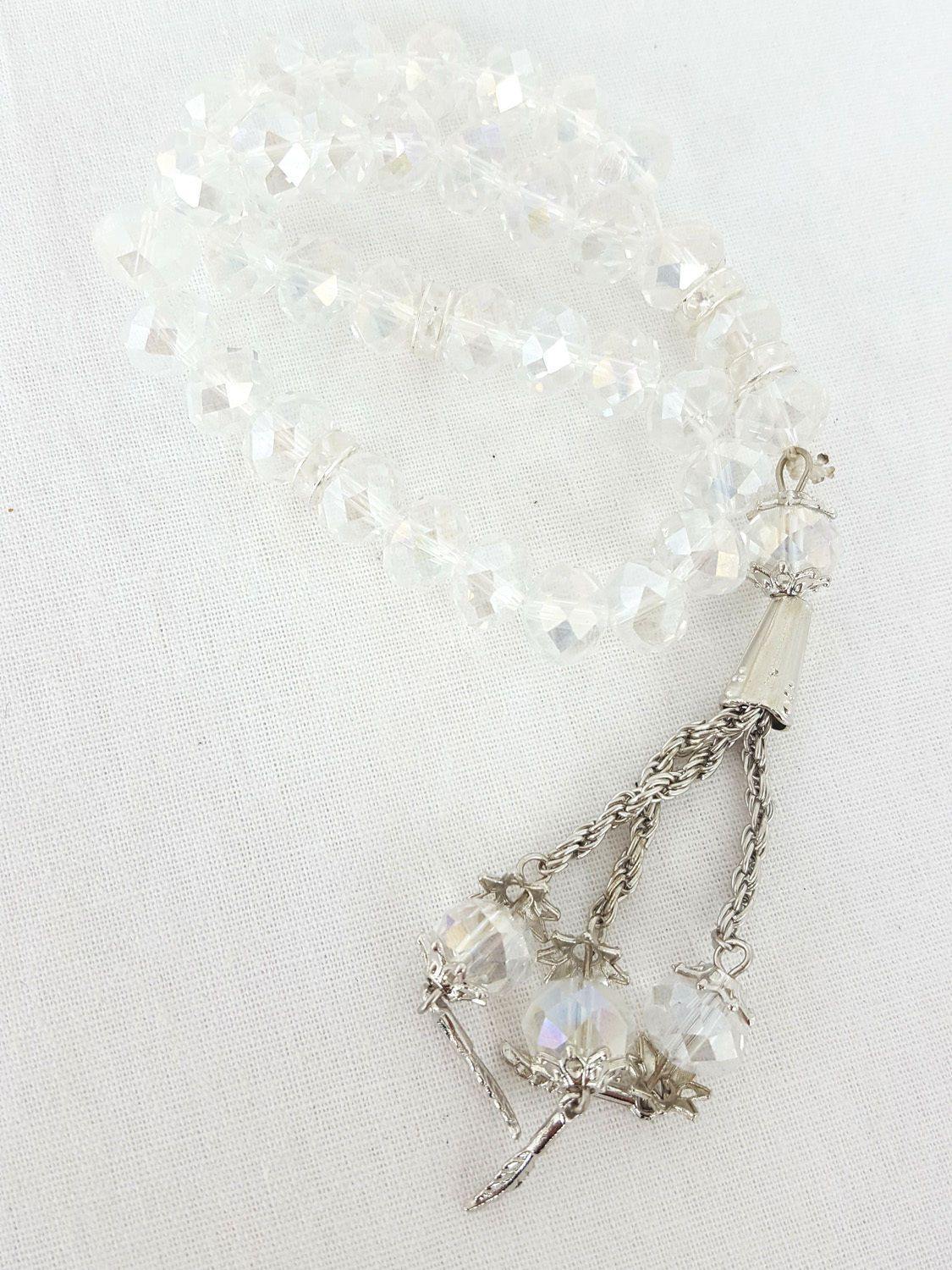 Salah 10mm Shiny Colorful Crystal Prayer Beads 33 Mesbaha - Arabian Shopping Zone