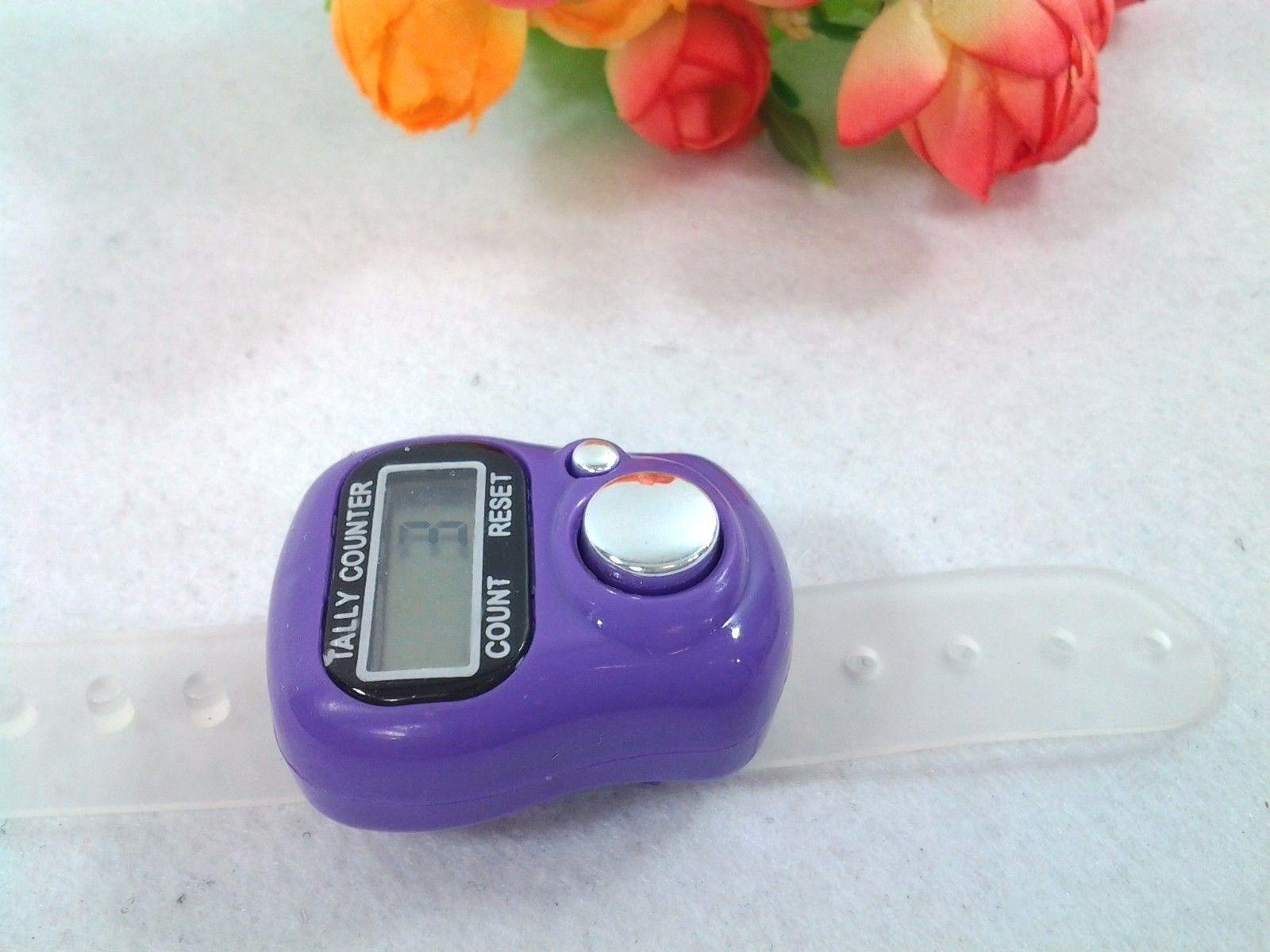 12-color-option Finger Hand Held Digital 5-Digit LCD Tally Counter Tasbeeh - Islamic Shop