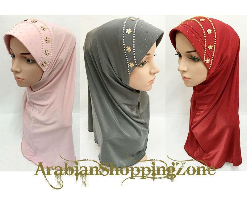 Summer LightWeight Lycra Slip-on Muslim Hijab Islamic Scarf Shawls - Arabian Shopping Zone