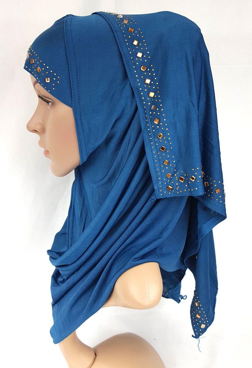 Slip On Instant Amira Style VISCOSE on-the-go Hijab Scarf ASZ0104 - Arabian Shopping Zone