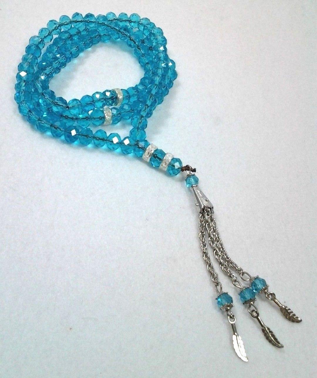 8mm Crystal Muslim Prayer Beads 99 Masbaha - Arabian Shopping Zone