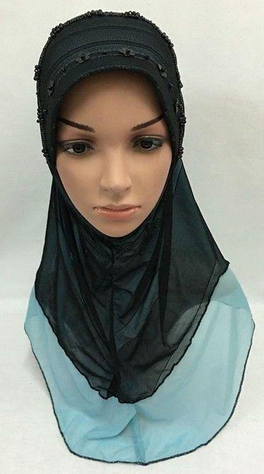 Slip-on LightWeight Double-Mesh-layered Muslim Hijab Islamic Scarf Shawls - Arabian Shopping Zone
