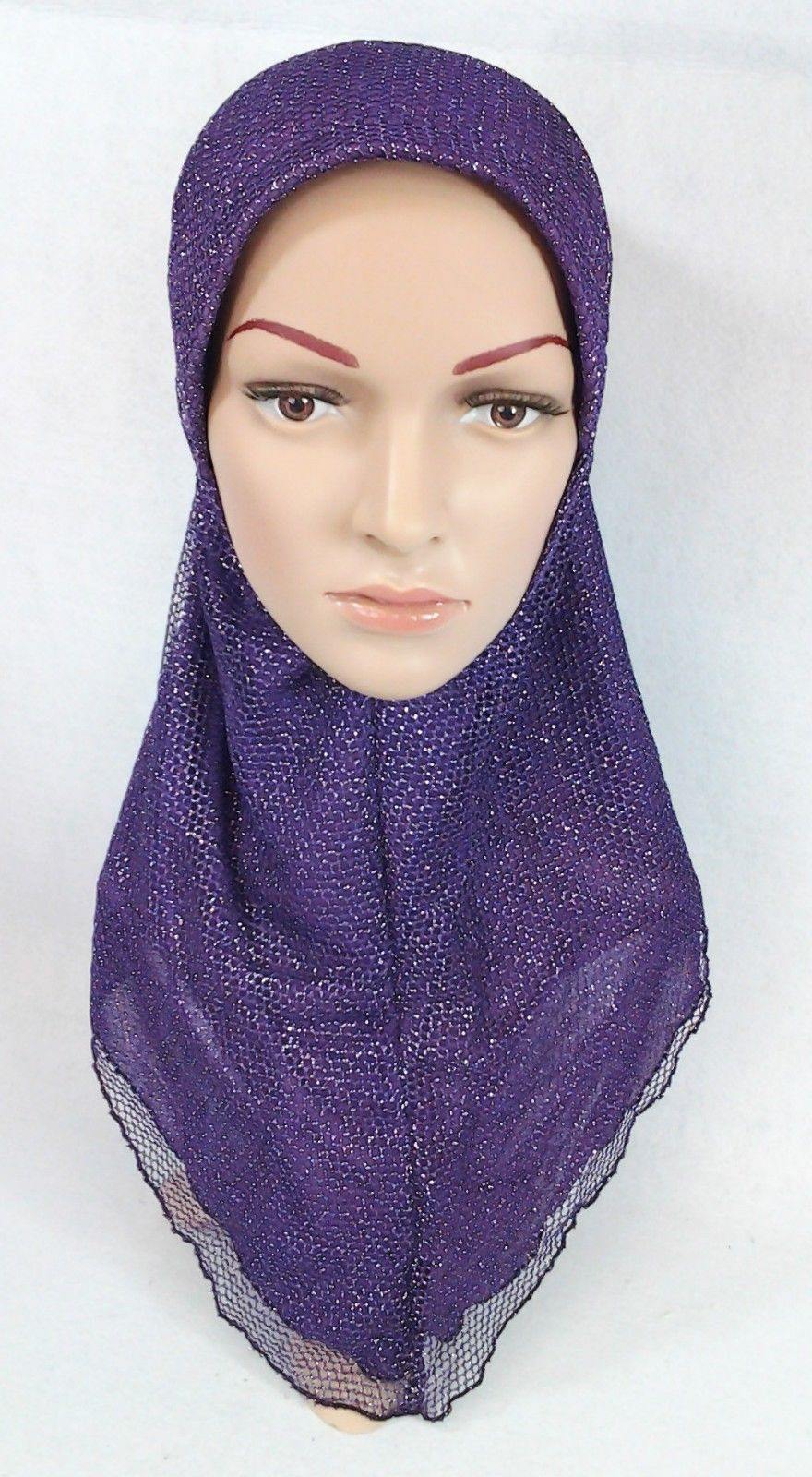 Muslim Hijab Islamic Soft Mesh Hijab/MaxiScarf/ Wrap/Shawl/Slip-on - Arabian Shopping Zone