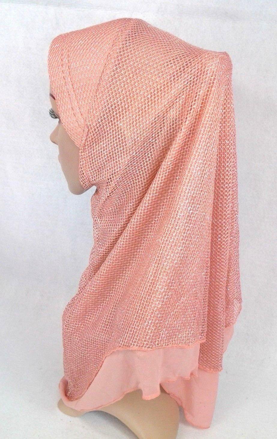 Muslim Hijab Islamic Soft Mesh Hijab/MaxiScarf/ Wrap/Shawl/Slip-on - Arabian Shopping Zone
