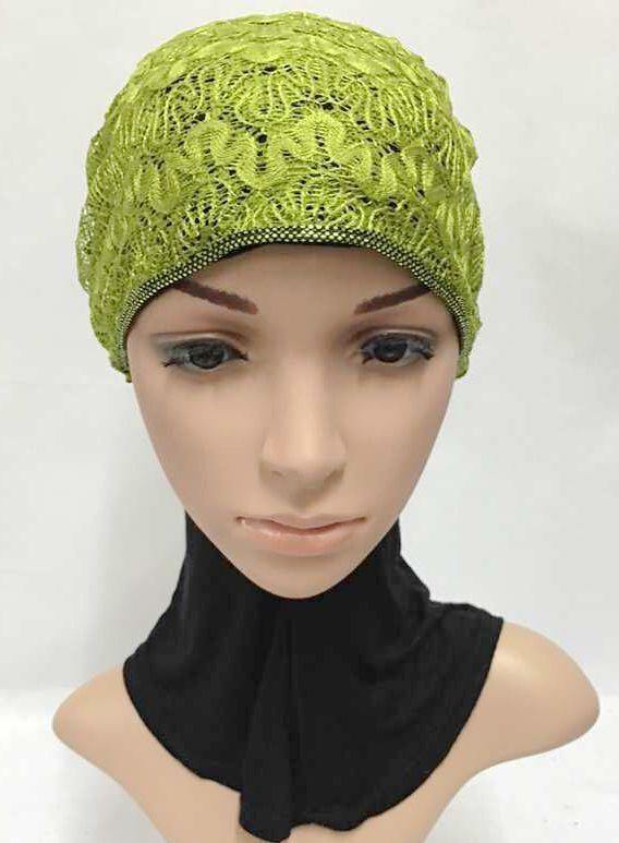High Quality Double-Lace Flower UnderHijab Muslim Hijab Caps Islamic Underscarf - Arabian Shopping Zone
