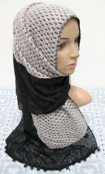 Women's Muslim Autumn Scarves Shawl Wrap Hijab knitting padded - Arabian Shopping Zone