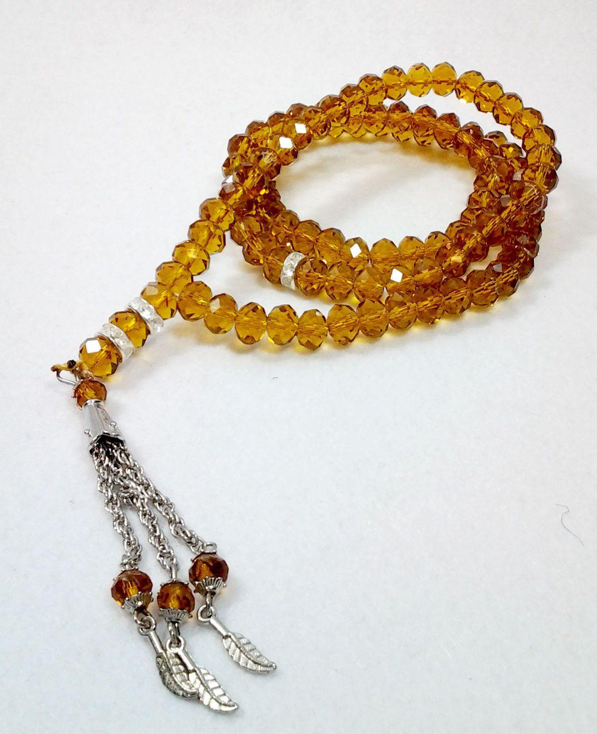 8mm Crystal Muslim Prayer Beads 99 Masbaha - Arabian Shopping Zone