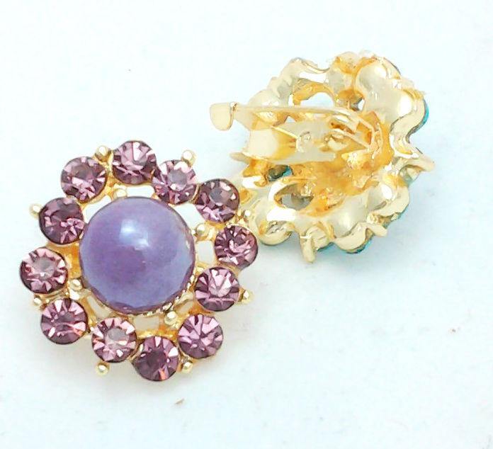 New Islamic Beautiful Brooch Hijab Scarf Hat SaftyPin Rhinestones 1.5-2cm - Arabian Shopping Zone