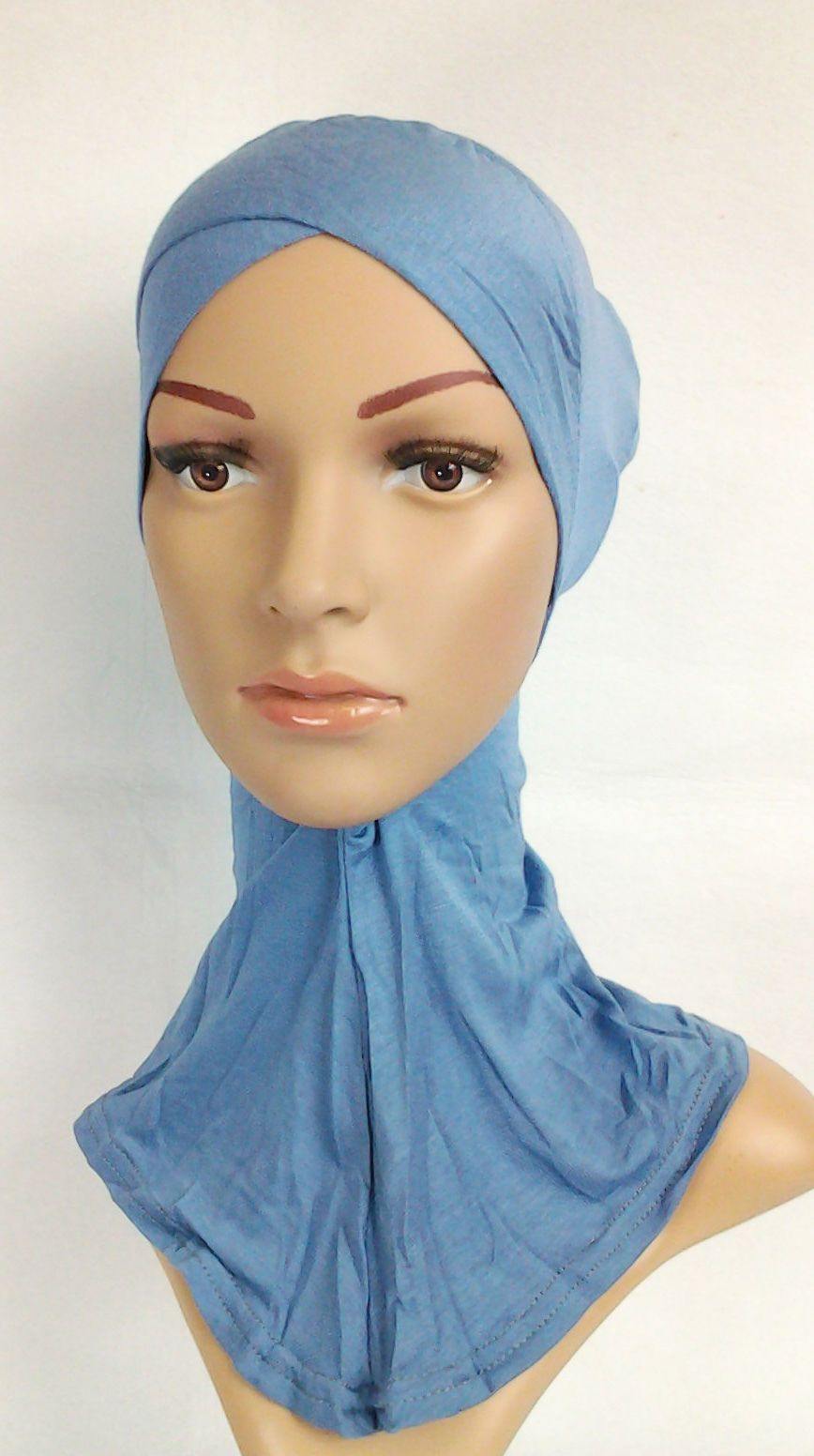 Fashion Cotton Muslim InnerHijab Cap NEW Cross-Forehead Islamic Underscarf/Hijab - Arabian Shopping Zone