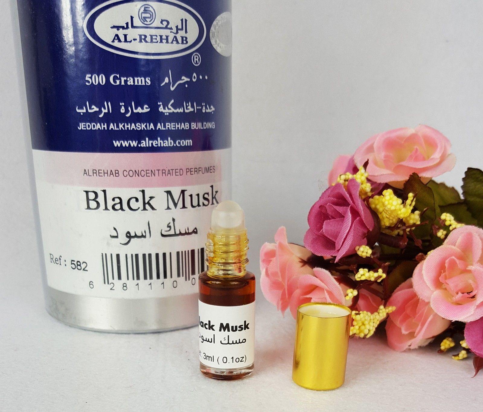 AL Rehab BLACK Musk Oil Perfume Wild Deer Musk Base Roll-on 3ml - Islamic Shop