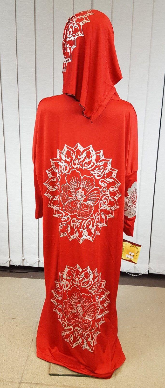 Girls Maxi Silver Print Dress Kids Long Sleeve Holiday Abaya Islamic 6-14T - Arabian Shopping Zone