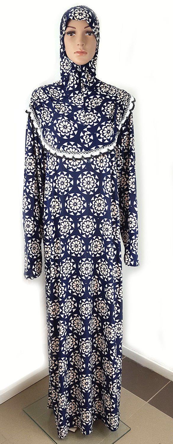 Muslim Islamic Galabeya Isdal Kaftan Gilbab Prayers Izdal Abaya Hijab Dress Eid - Arabian Shopping Zone