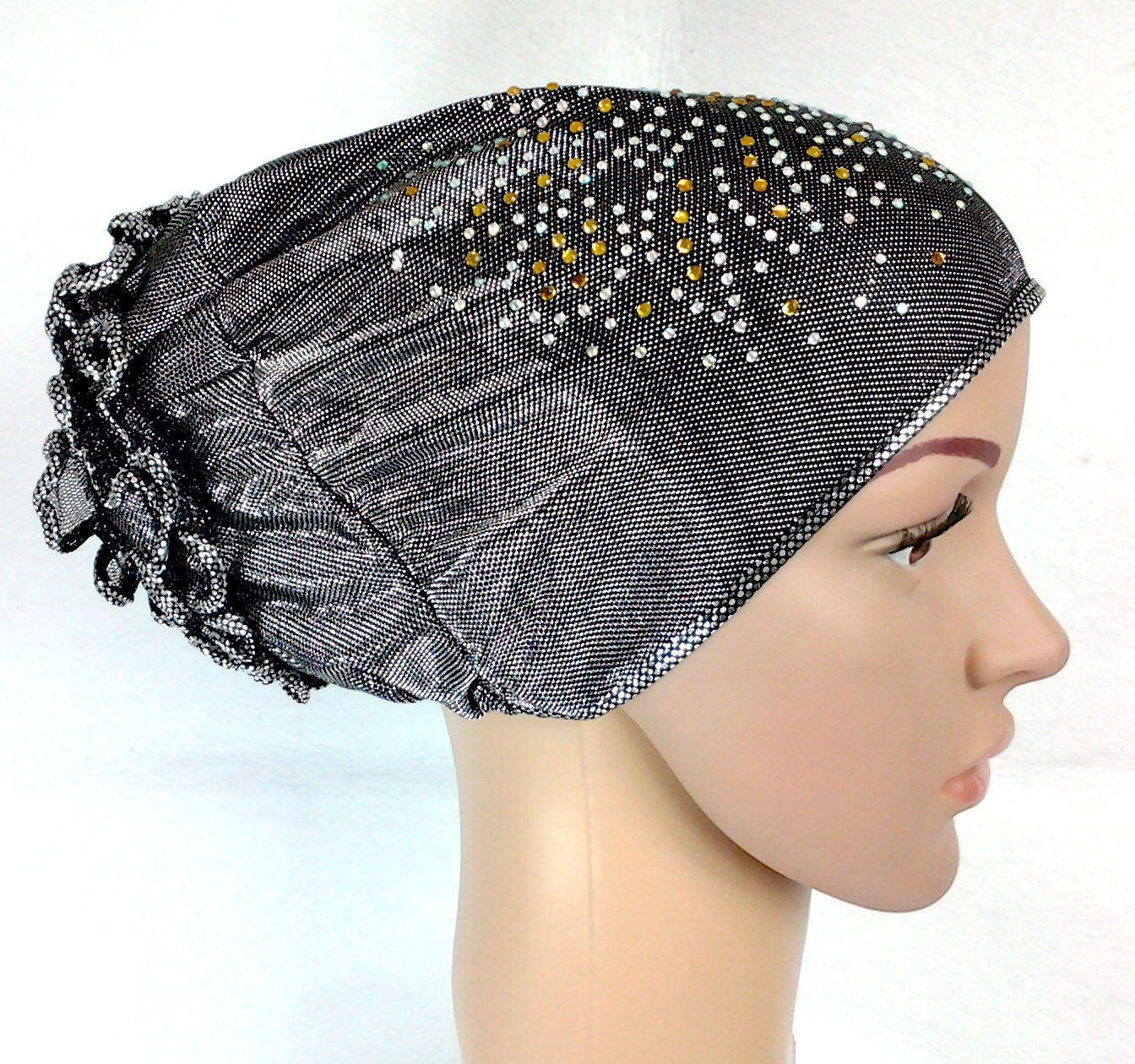SHINING THREADS RHINESTONE Muslim Inner Caps Islamic Underscarf Hats Ninja Hijab - Arabian Shopping Zone