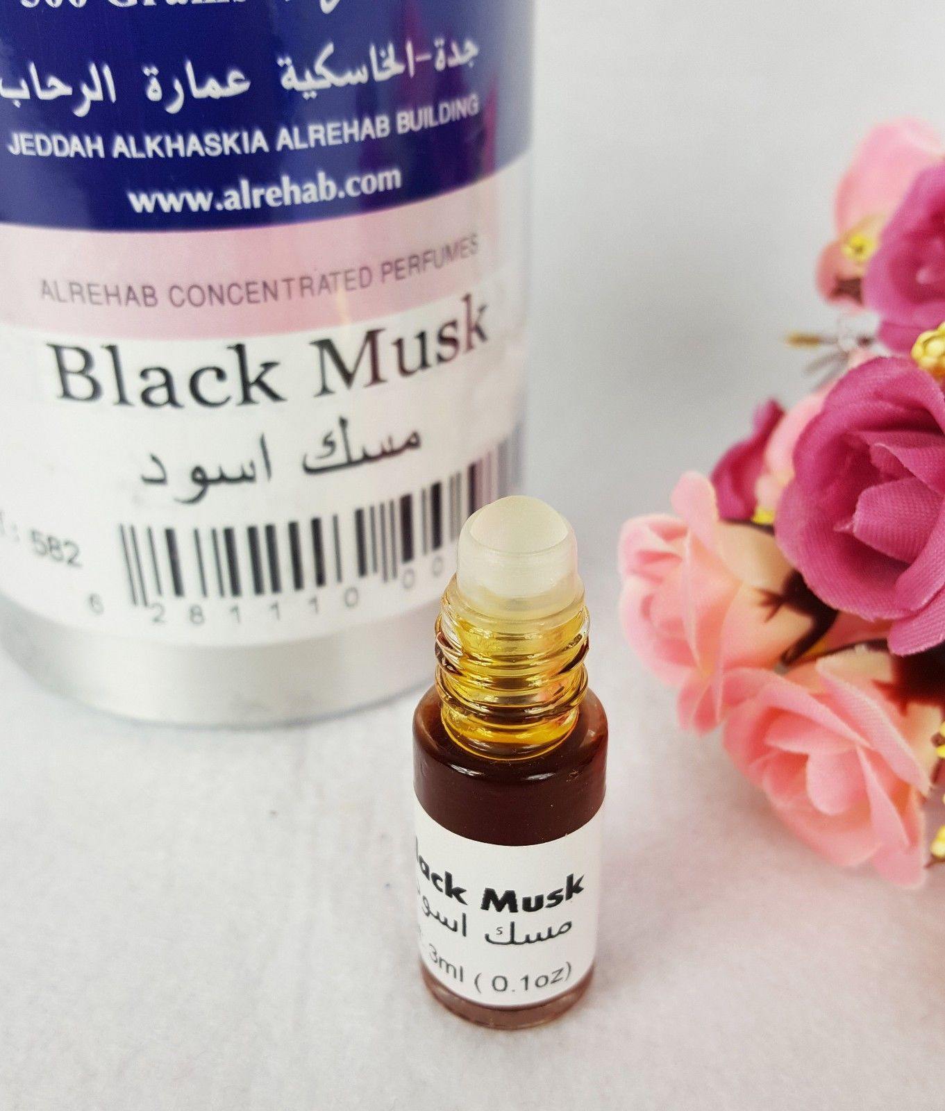 AL Rehab BLACK Musk Oil Perfume Wild Deer Musk Base Roll-on 3ml - Islamic Shop