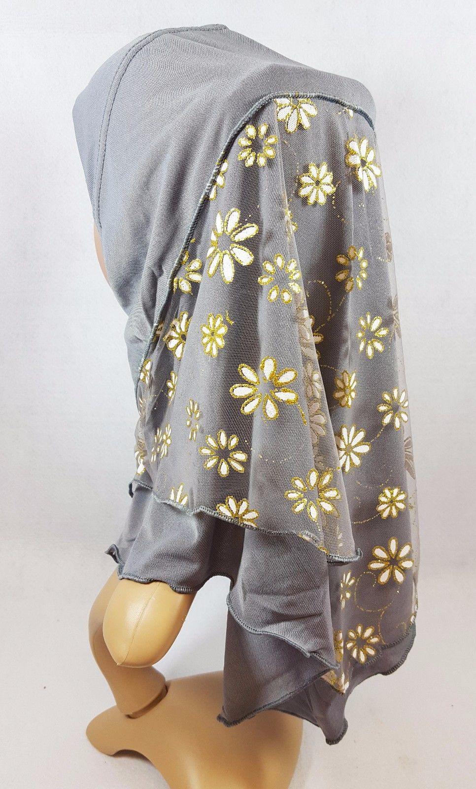 NEW Crystal Hemp Toddler Children Kids Hijab Islamic Scarf Shawls 2-8T - Arabian Shopping Zone