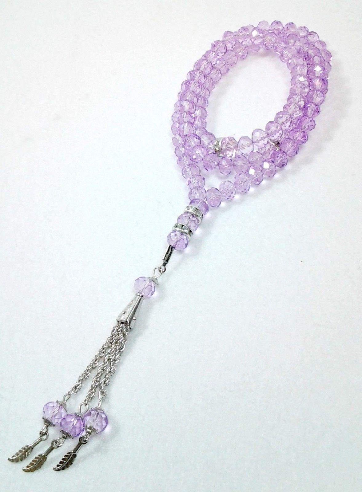 8mm Crystal Muslim Prayer Beads 99 Masbaha - Arabian Shopping Zone