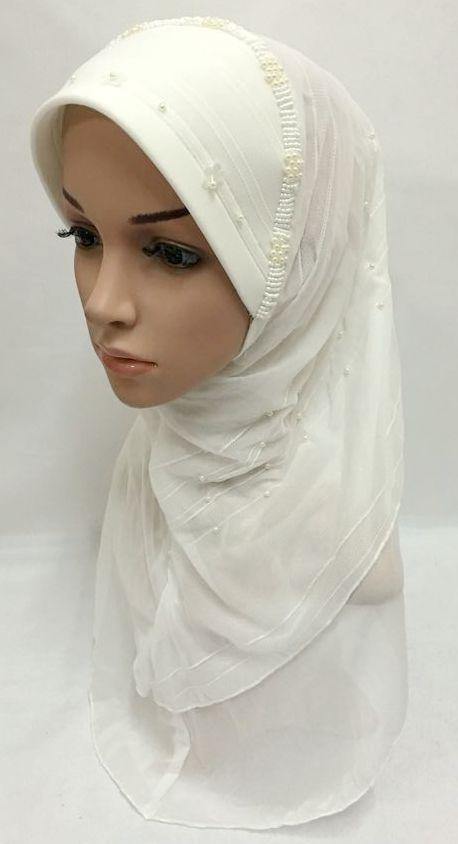 Slip-on LightWeight Double-Mesh-layered Muslim Hijab Islamic Scarf Shawls - Arabian Shopping Zone