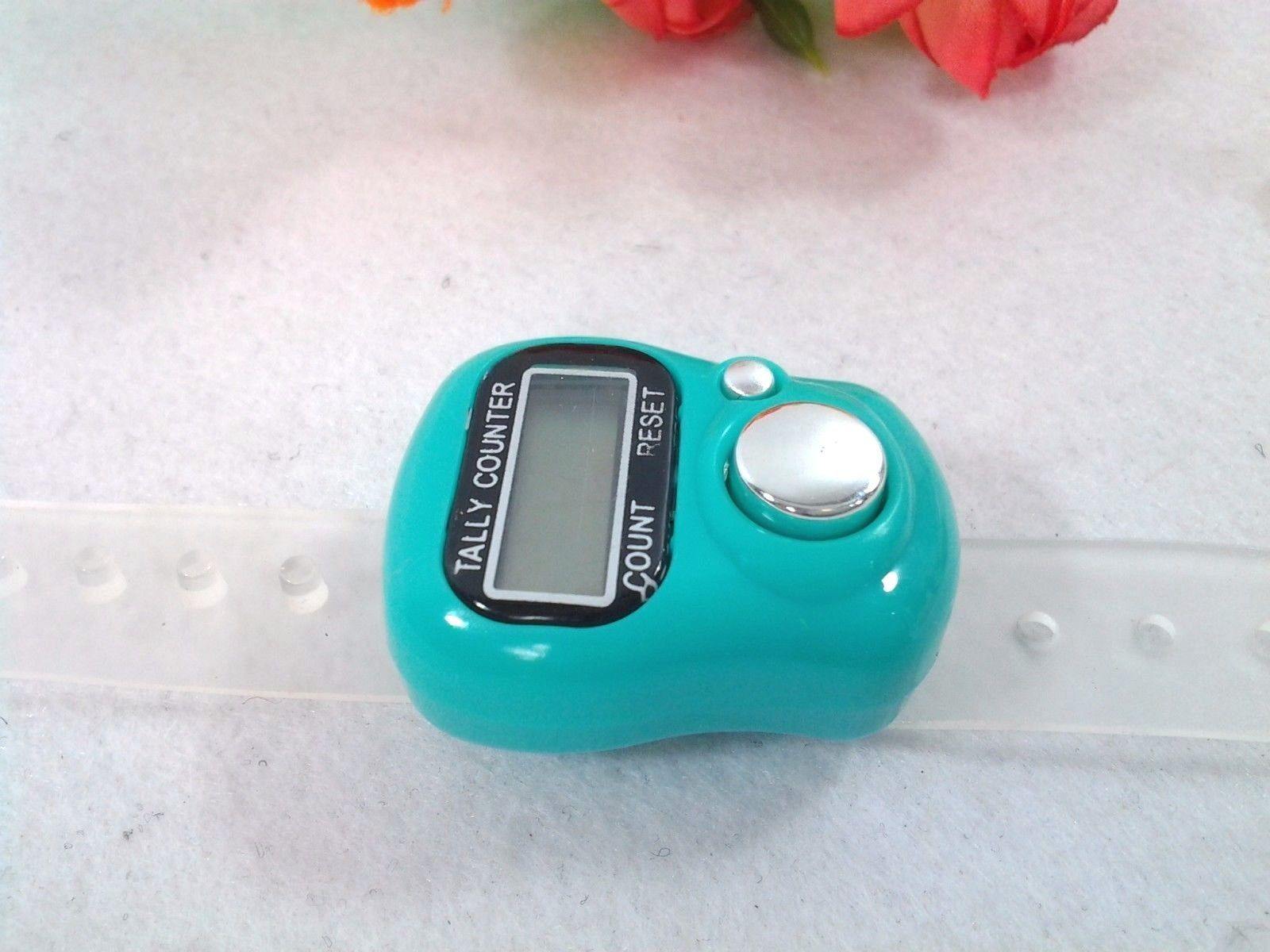 12-color-option Finger Hand Held Digital 5-Digit LCD Tally Counter Tasbeeh - Islamic Shop