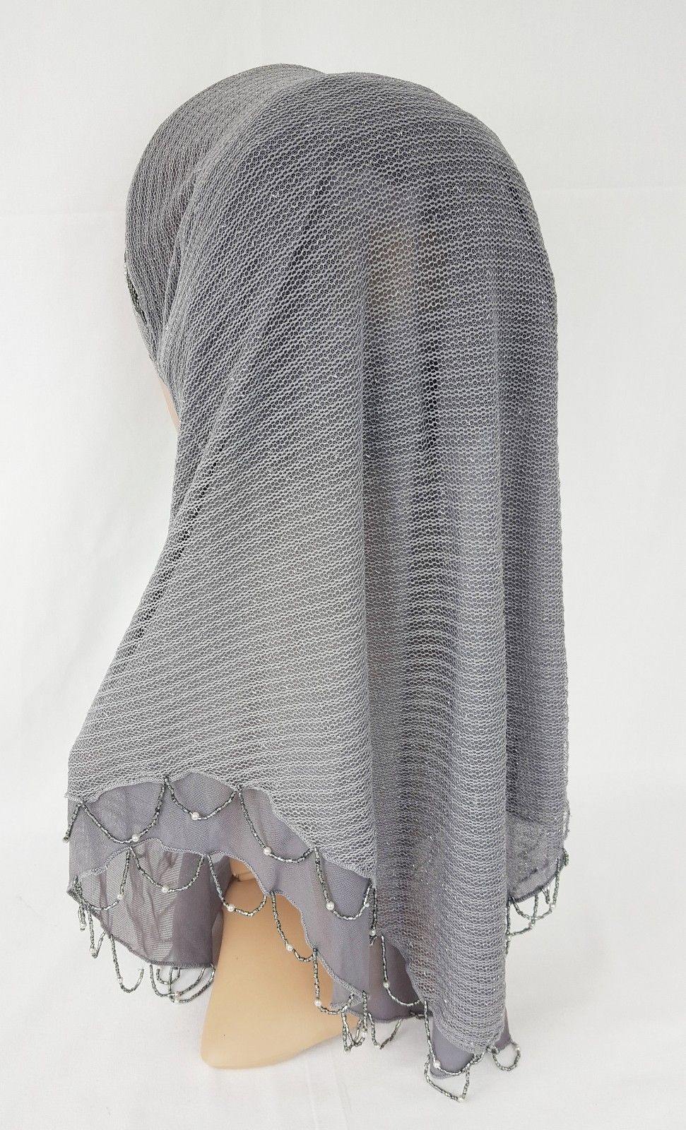 Slip-on LightWeight Double-Mesh-layered Muslim Hijab Islamic Scarf Shawls - Arabian Shopping Zone