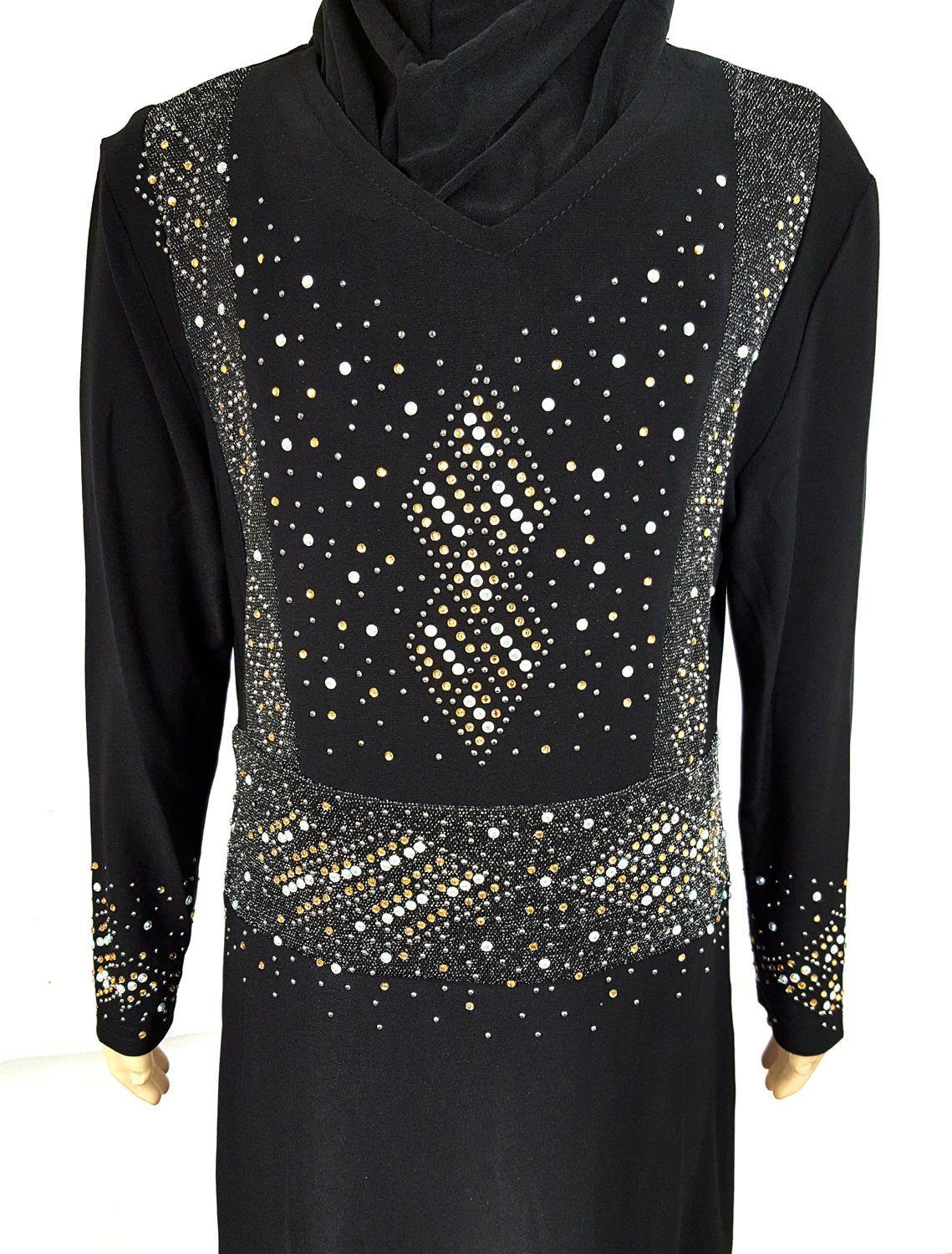 Stylish Girls Muslim Dress Kids Long Sleeve Abaya Islamic 4-12T - Arabian Shopping Zone