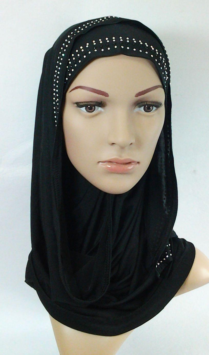 Slip On Instant Amira Style VISCOSE on-the-go Hijab Scarf ASZ0104 - Arabian Shopping Zone
