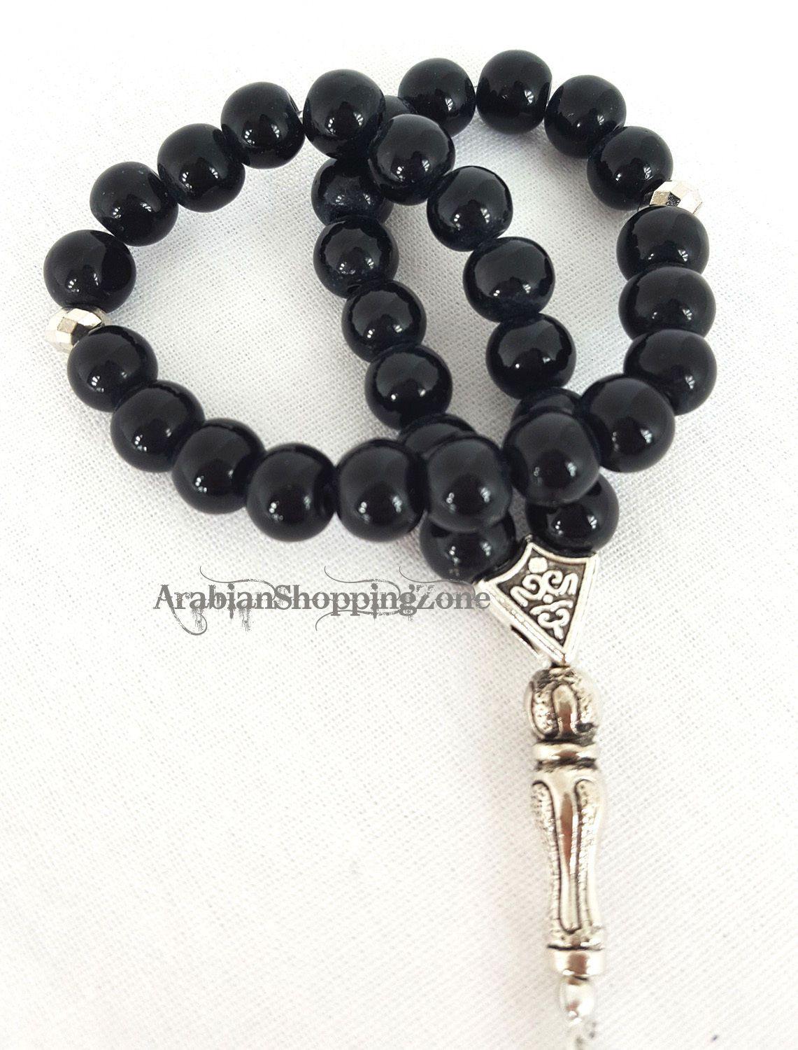 Islamic Salah 8mm Gemstone Prayer Beads 33 Misbaha Tasbih Sibha Masbaha - Arabian Shopping Zone