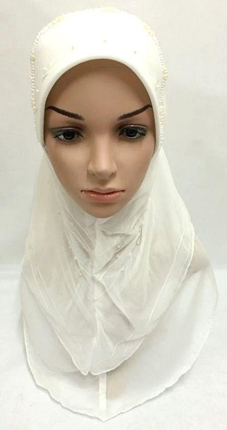 Slip-on LightWeight Double-Mesh-layered Muslim Hijab Islamic Scarf Shawls - Arabian Shopping Zone