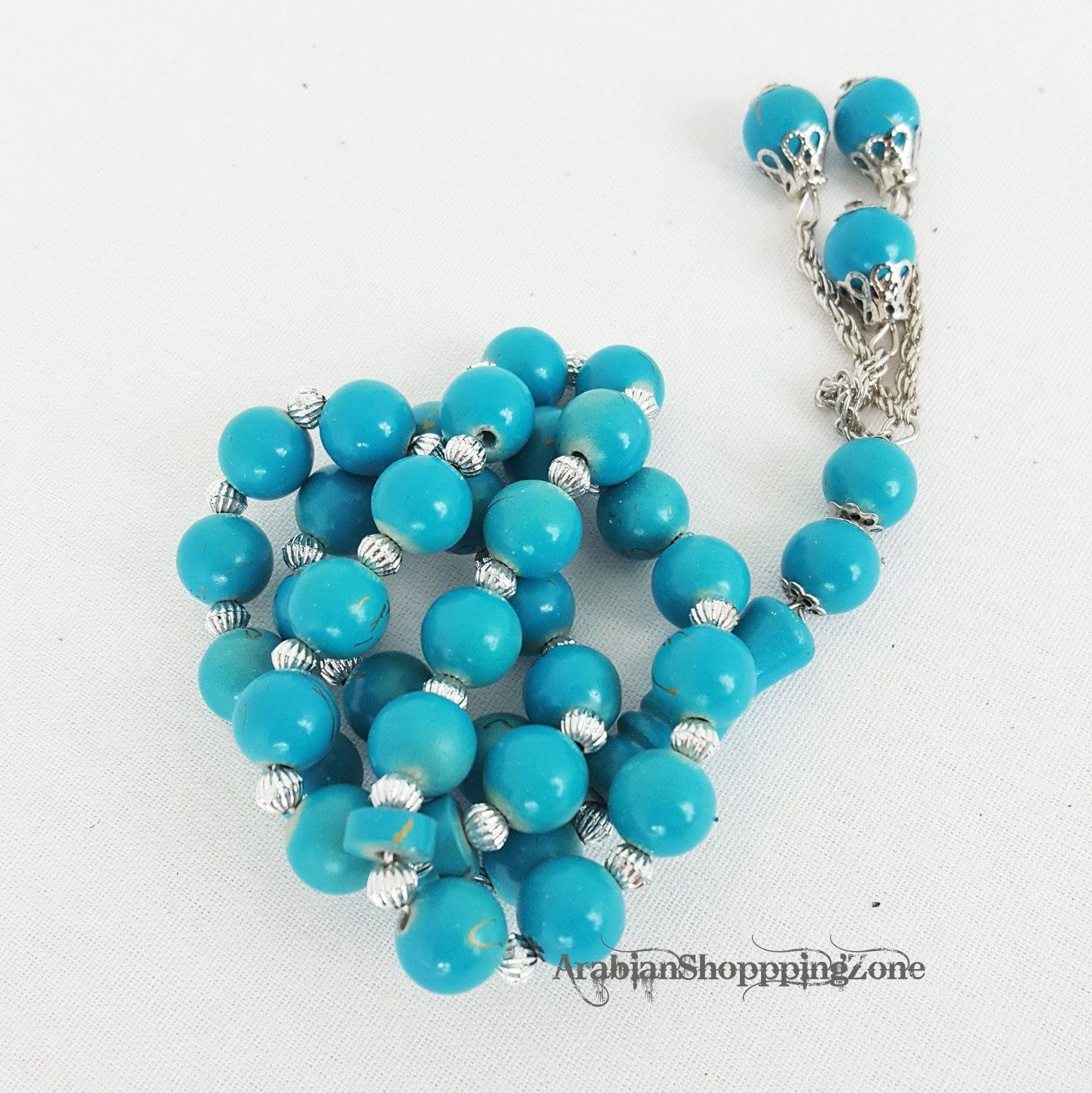 Islamic Salah 10mm Gilted Prayer Beads 33 Misbaha Tasbih Sibha Masbaha - Arabian Shopping Zone