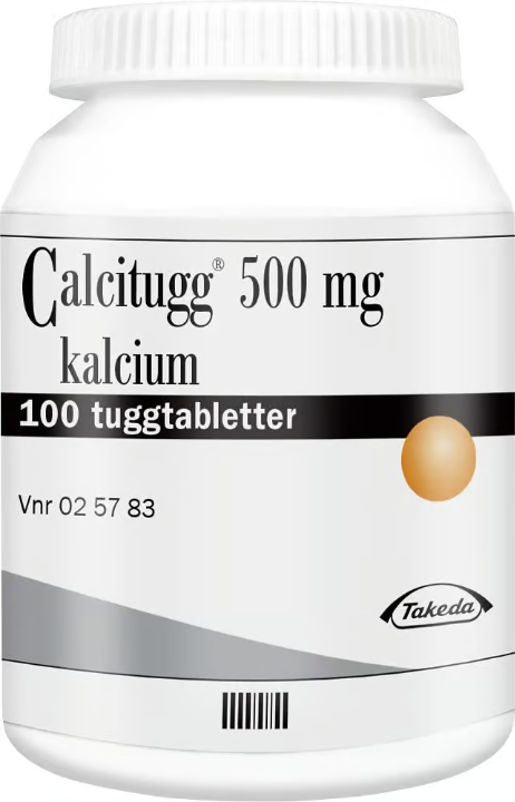 Calcitugg 500 毫克钙 100 粒咀嚼片