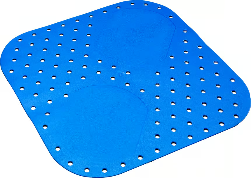 LunSch سجادة استحمام مضادة للانزلاق مقاس 54x54 سم قطعة واحدة