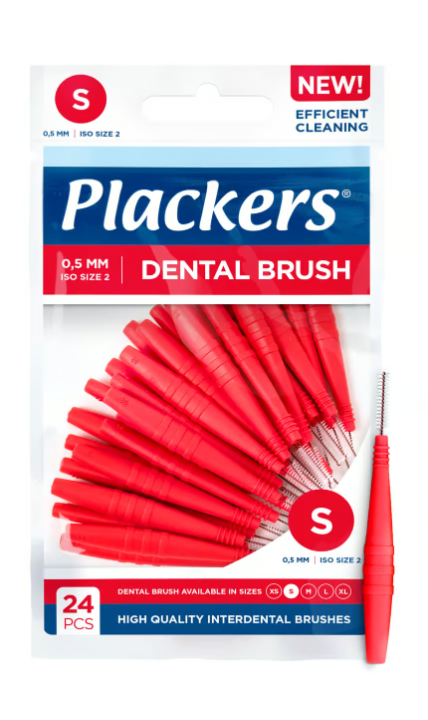 Plackers Dental Brush Interspace brush Red S (0.5 mm) 24