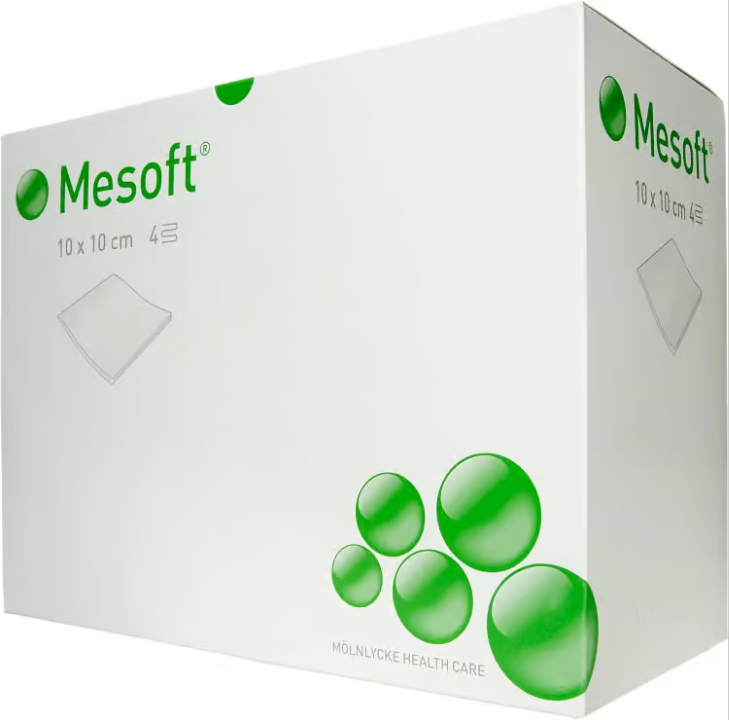 Molnlycke Health Care Mesoft Compresses 10 × 10 cm 200 s