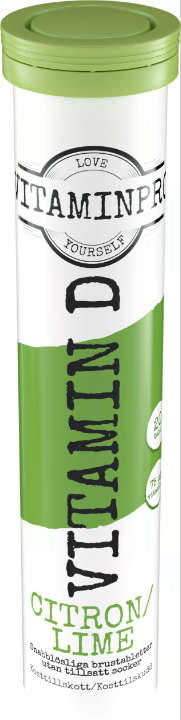Vitaminpro Vitamin D Lemon/Lime 20 effervescent tablets