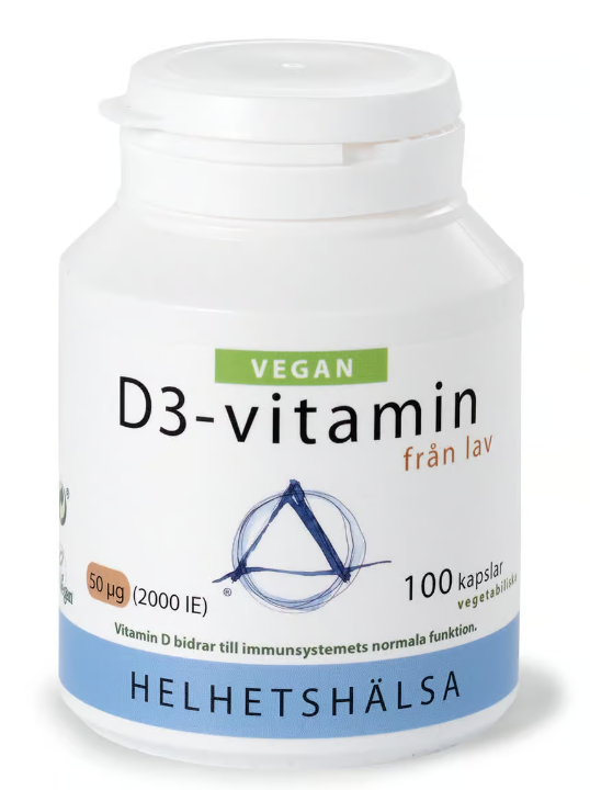 Whole Health Vitamin D3 50 µg Vegan 100 Capsules