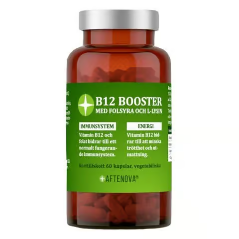 AFTENOVA B12 Booster Folic Acid & L-Lysine 60 capsules