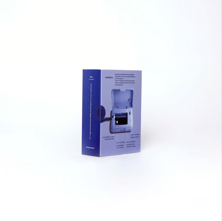 Be Lucent Aurora Sterilizing Toothbrush Holder Purple 1