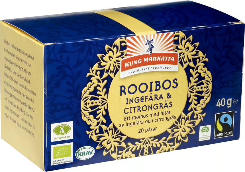 Kung Markatta Roobios Ginger & Lemongrass 20 pcs