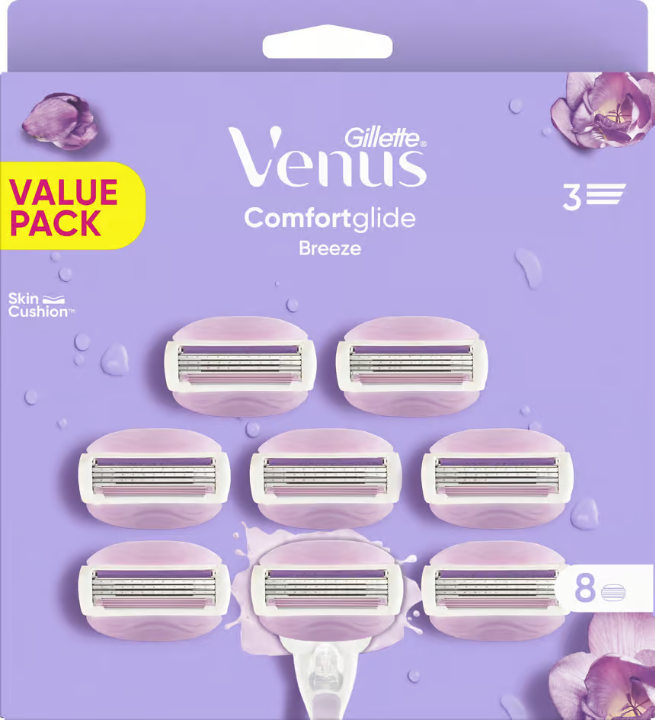Gilette Venus Comfortglide Breeze Razor Blade 8 pcs