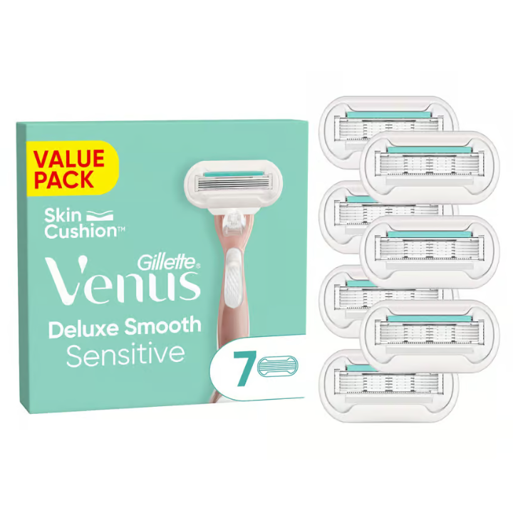 Gilette Venus Deluxe Smooth Sensitive Razor Blade 7 pcs