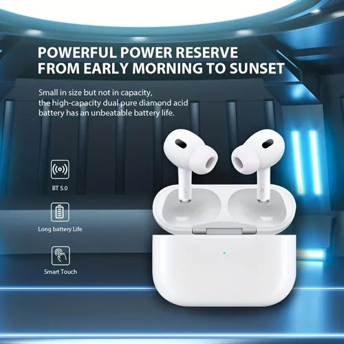 UF True Wireless Stereo TWS BT Headset With Charging Case For Apple AirPods, HD Music Sound Earphone, 4-5h Enjoying Time Earphone, Long-lasting Battery, With Free Charger Cable