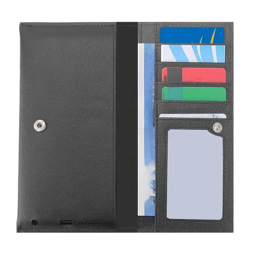 (Suitable For 4.7 Inch-6.5 Inch Phone) Genuine Leather Universal Pouch Wallet Case For IPhone Moblie SmartPhone Android Cell Phone, Bag Sleeve For Samsung Galaxy / Lenovo / ZTE Phone