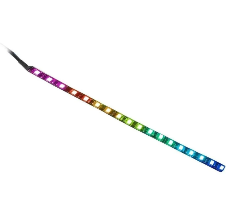 DUTZO RGB Kit 4 - 4x مراوح + 1x شريط LED + جهاز تحكم عن بعد ووحدة تحكم - 120 مم - أسود مع RGB LED - 24 ديسيبل